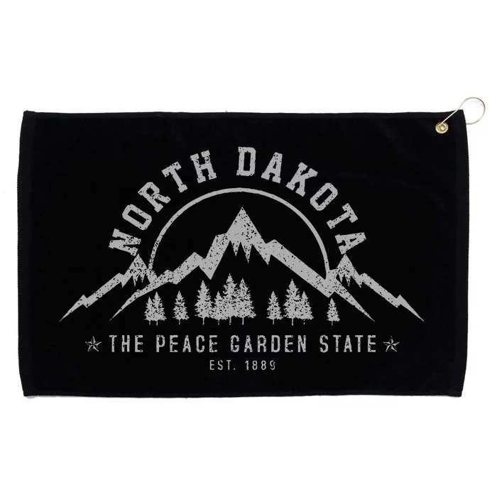 North Dakota State Est. 1889 Vintage Gift Grommeted Golf Towel