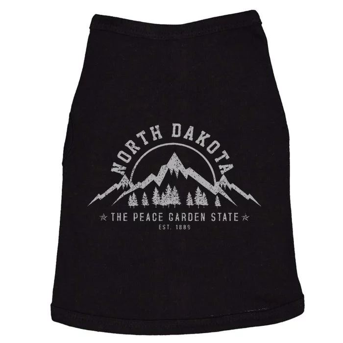 North Dakota State Est. 1889 Vintage Gift Doggie Tank