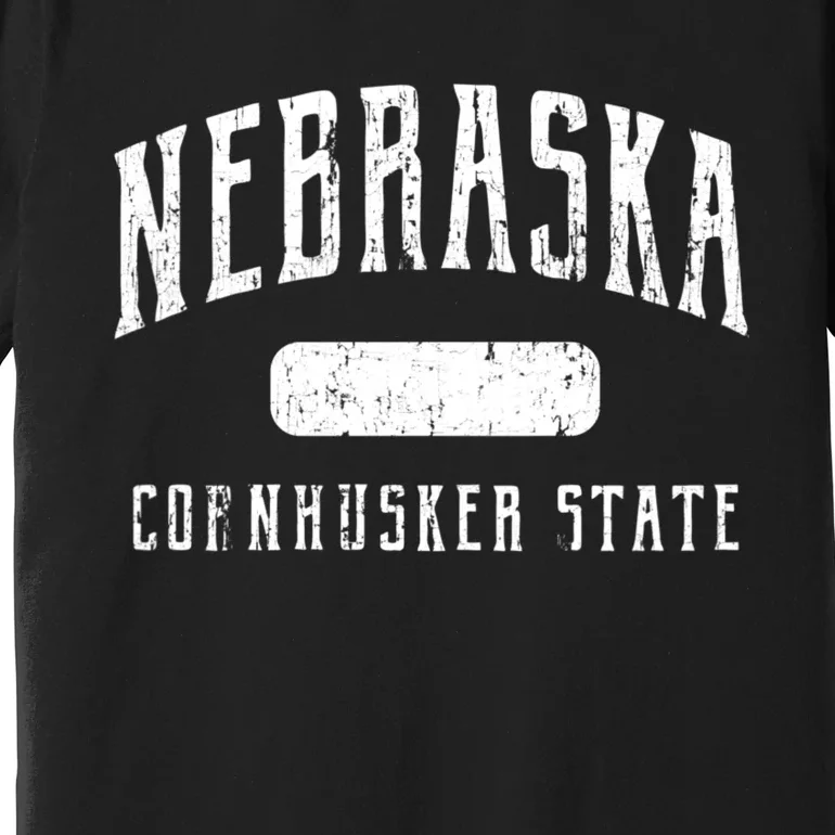 Nebraska Distressed Sports Premium T-Shirt