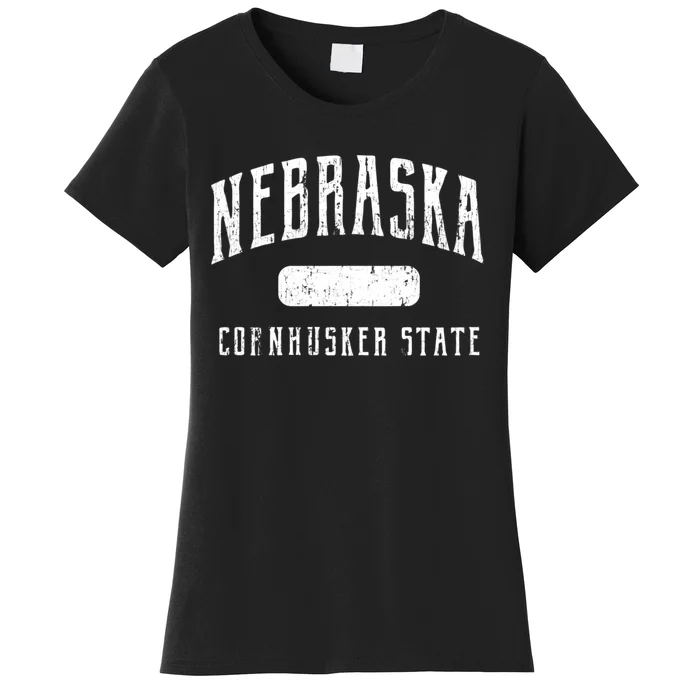 Nebraska Distressed Sports Women's T-Shirt