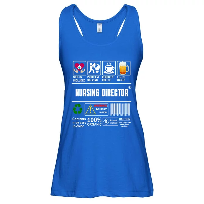 Nursing Director Skills Included Problem Solving Coffee Beer Gift Ladies Essential Flowy Tank