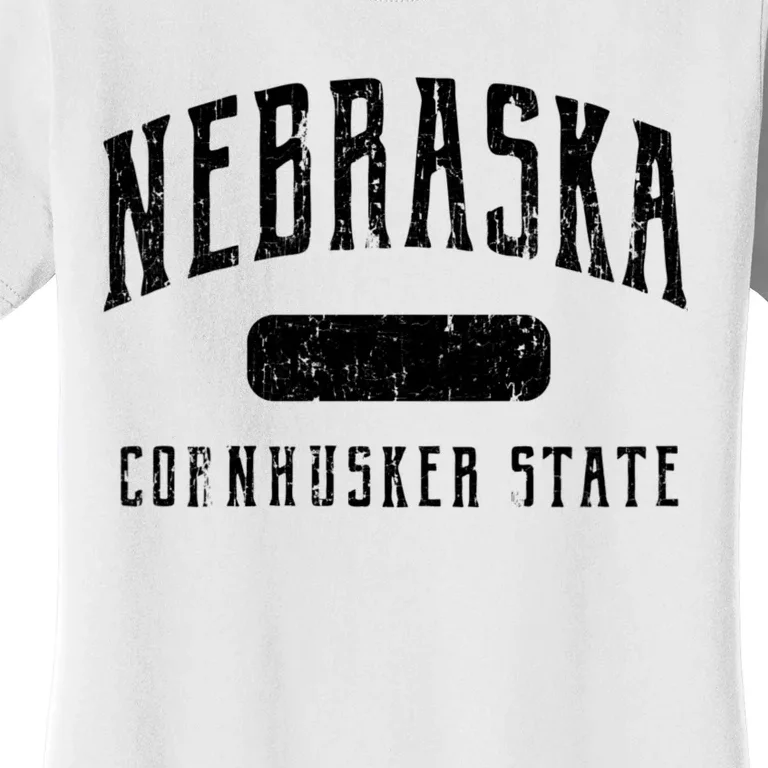 Nebraska Distressed Sports Design Women's T-Shirt