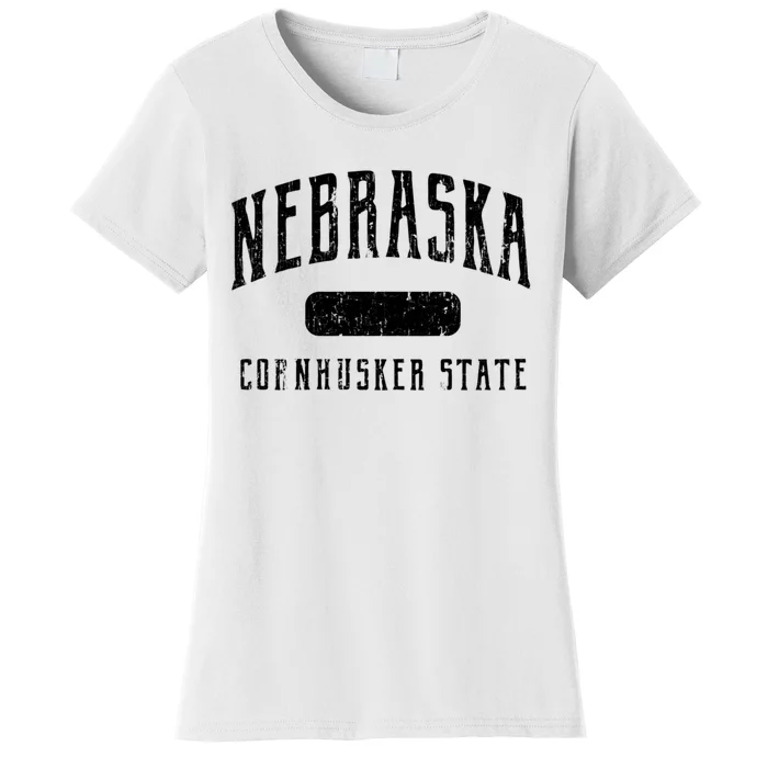 Nebraska Distressed Sports Design Women's T-Shirt