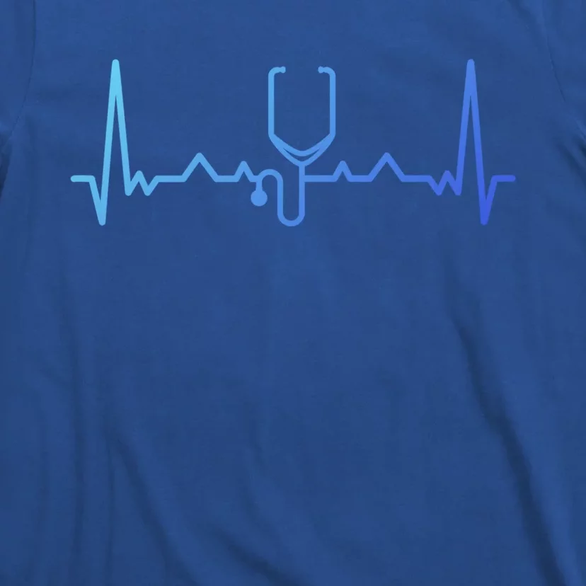 Nurse Doctor Stethoscope Heartbeat Funny Gift Cute Gift T-Shirt