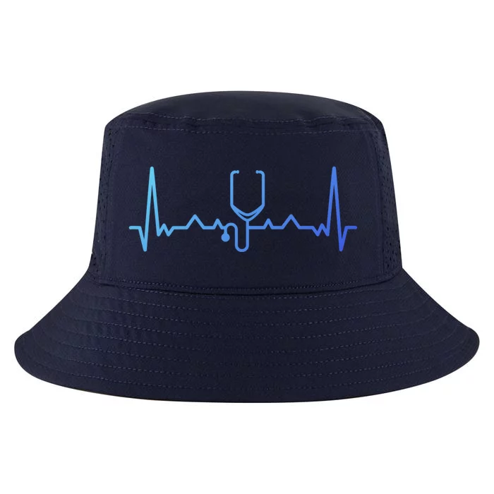 Nurse Doctor Stethoscope Heartbeat Funny Gift Cute Gift Cool Comfort Performance Bucket Hat