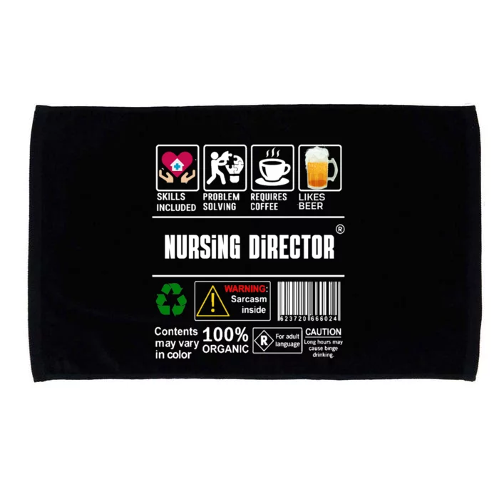 Nursing Director Skills Included Problem Solving Coffee Beer Gift Microfiber Hand Towel