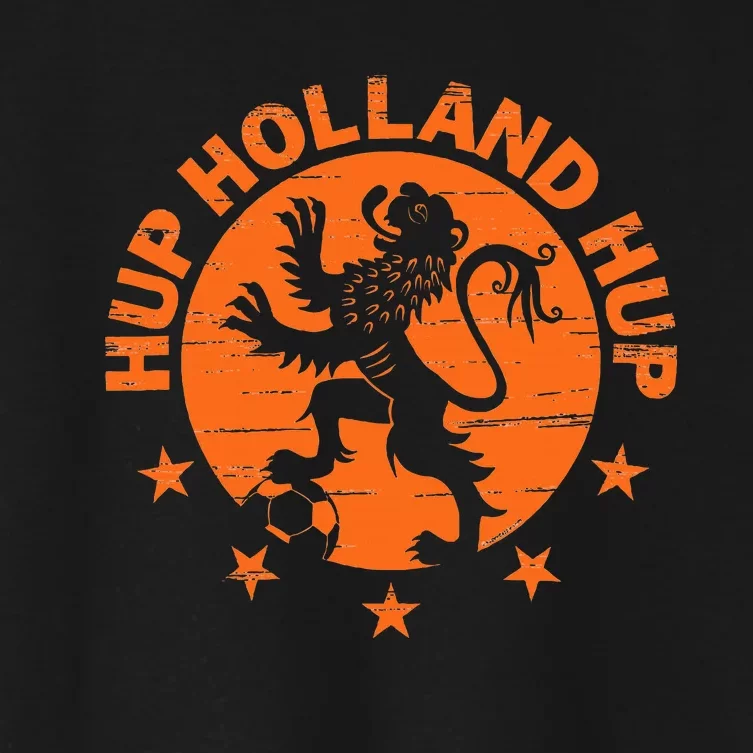 Netherlands Dutch Soccer Hup Holland Oranje Women's Crop Top Tee