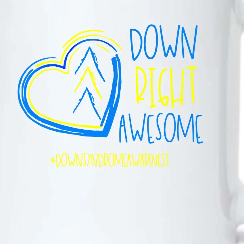 National Down Syndrome Awareness Month Down Right Awesome Gift Black Color Changing Mug