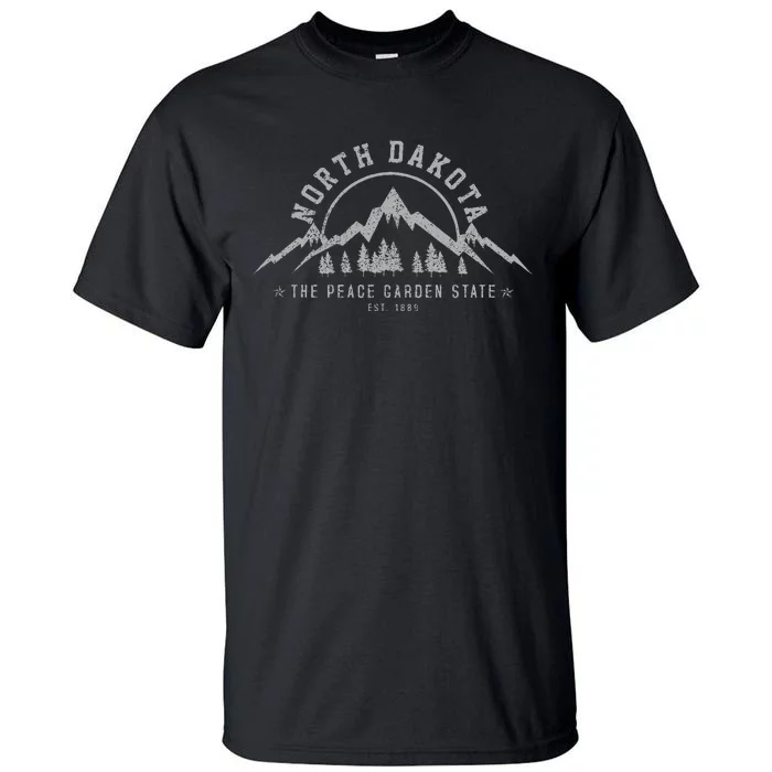 North Dakota State Est. 1889 Vintage Gift Tall T-Shirt