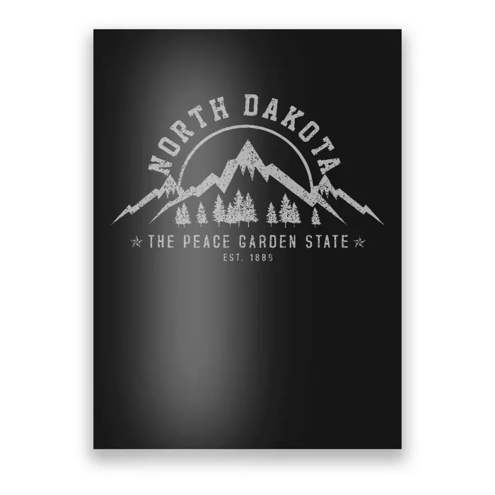 North Dakota State Est. 1889 Vintage Gift Poster