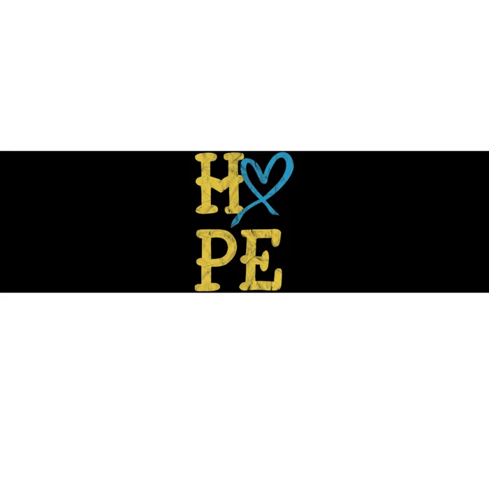 National Down Syndrome Awareness Month Hope Vintage T21 Bumper Sticker