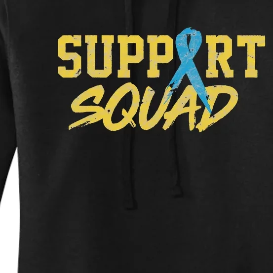 National Down Syndrome Awareness Month Support Squad T21 Women's Pullover Hoodie