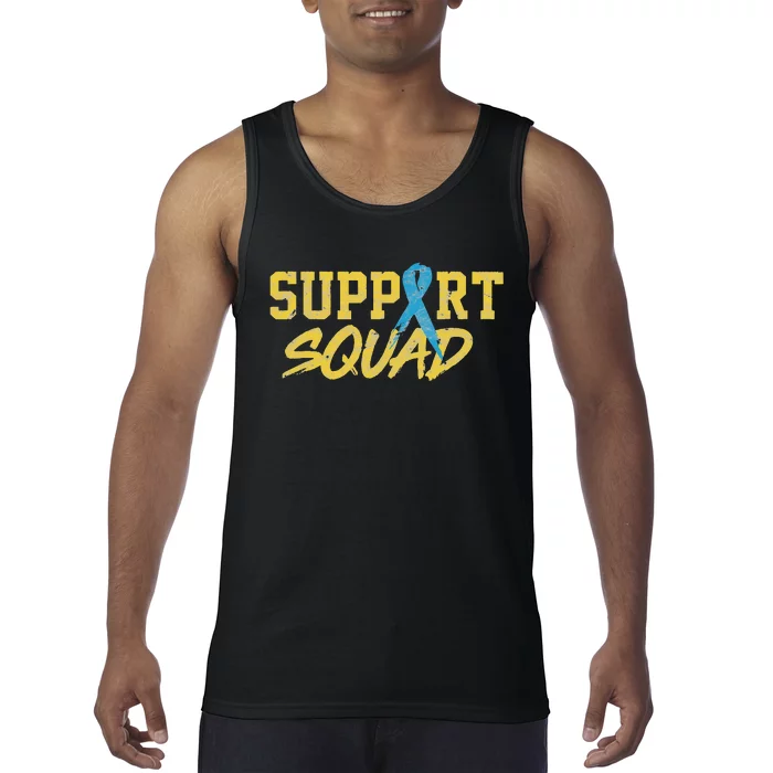 National Down Syndrome Awareness Month Support Squad T21 Tank Top