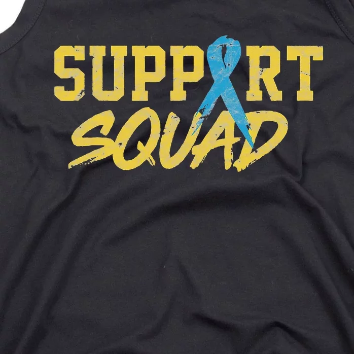 National Down Syndrome Awareness Month Support Squad T21 Tank Top