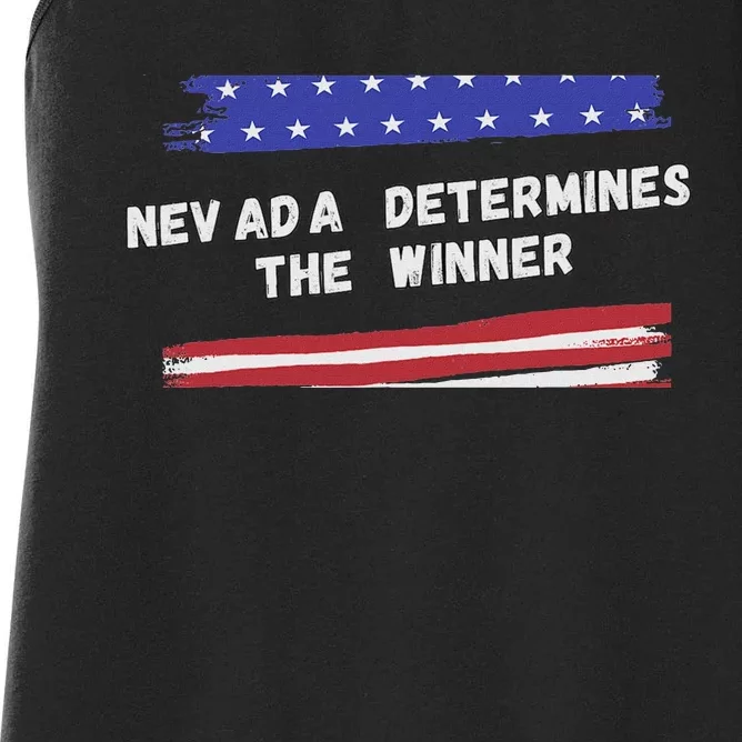 Nevada Determines The Winner Key Battleground State Women's Racerback Tank