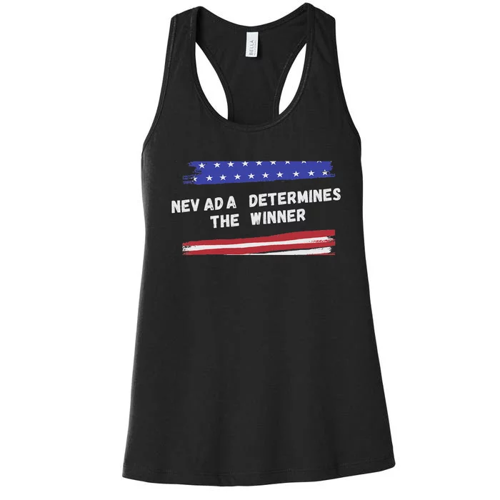 Nevada Determines The Winner Key Battleground State Women's Racerback Tank