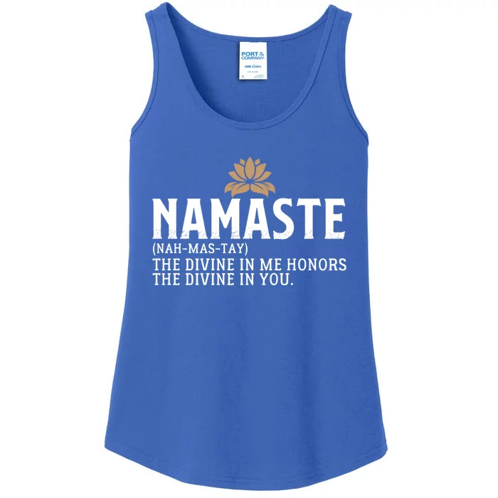 Namaste Definition The Divine In Me Honors The Divine In You Gift Ladies Essential Tank