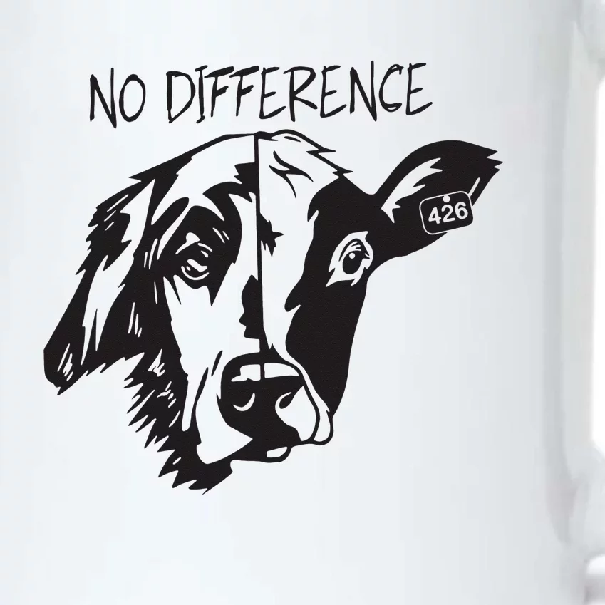 No Difference Vegan Dog Cow Lover Black Color Changing Mug