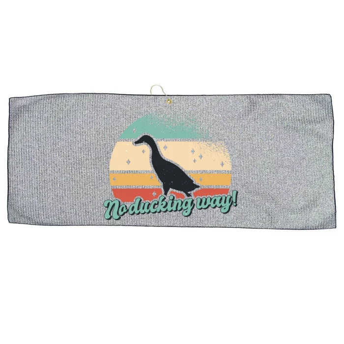 No Ducking Way Funny Duck Large Microfiber Waffle Golf Towel