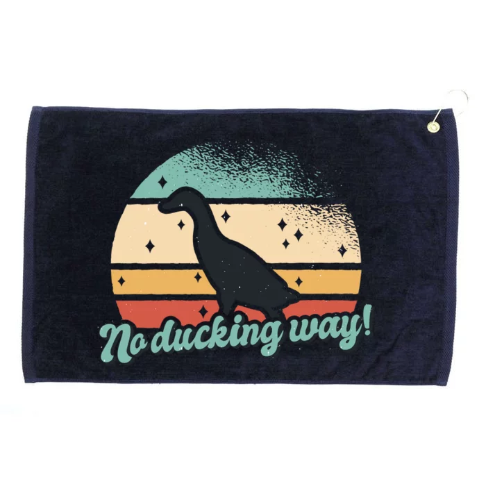 No Ducking Way Funny Duck Grommeted Golf Towel