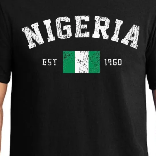 Nigeria Est. 1960 Nigerian Flag Independence Day Pajama Set