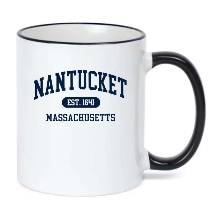 Nantucket Est 1641 Massachusetts Ma Black Color Changing Mug