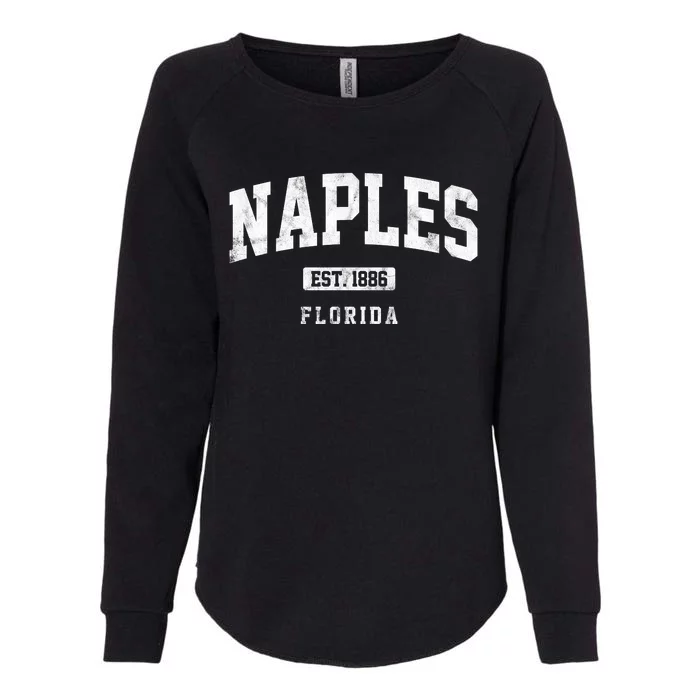 Naples Est 1886 Florida Retro Vintage Womens California Wash Sweatshirt