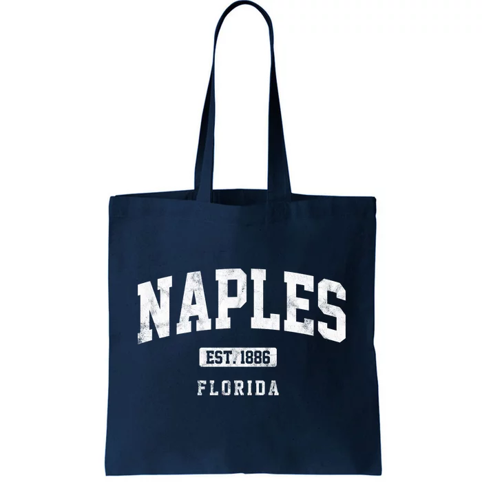 Naples Est 1886 Florida Retro Vintage Tote Bag