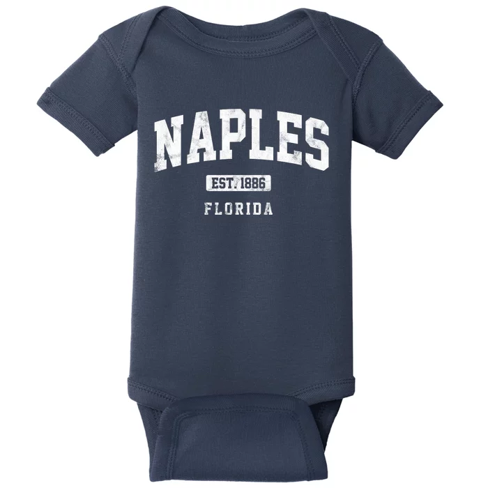 Naples Est 1886 Florida Retro Vintage Baby Bodysuit