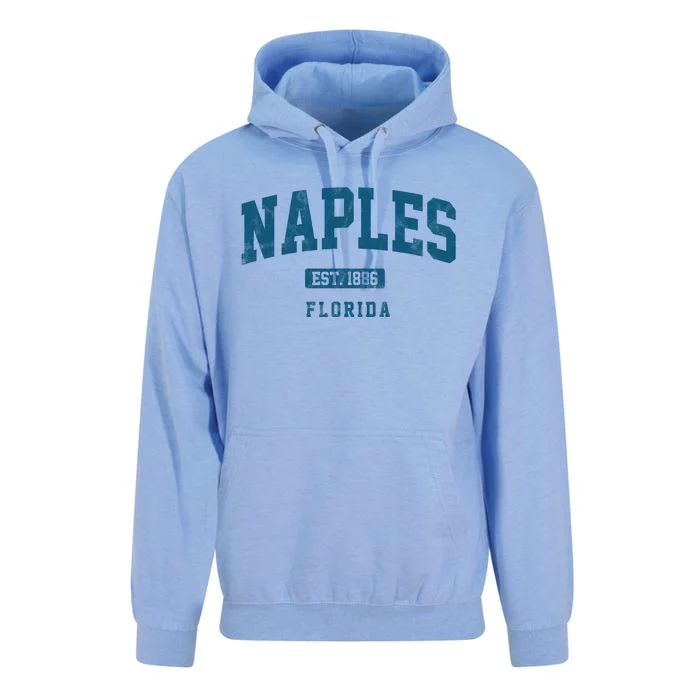 Naples Est 1886 Florida Retro Vintage Unisex Surf Hoodie