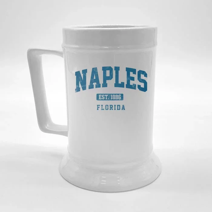 Naples Est 1886 Florida Retro Vintage Front & Back Beer Stein