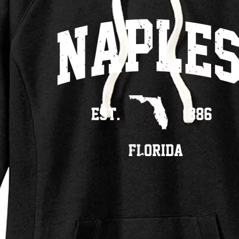 Naples Est 1886 Florida State Pride Retro Women's Fleece Hoodie