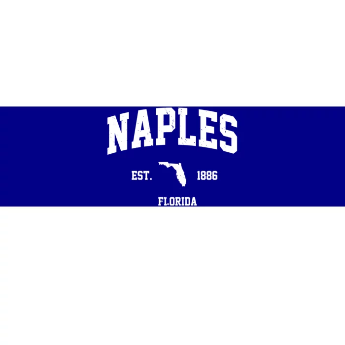 Naples Est 1886 Florida State Pride Retro Bumper Sticker