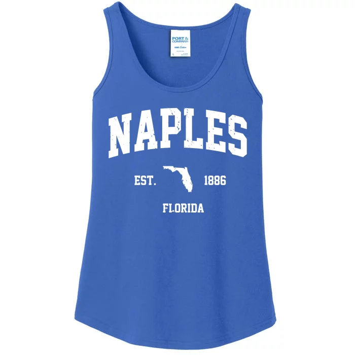 Naples Est 1886 Florida State Pride Retro Ladies Essential Tank