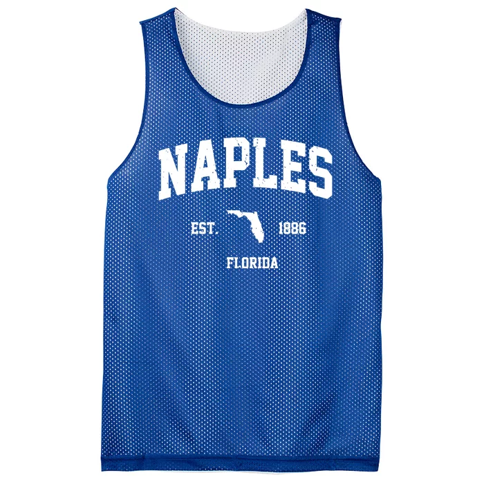 Naples Est 1886 Florida State Pride Retro Mesh Reversible Basketball Jersey Tank