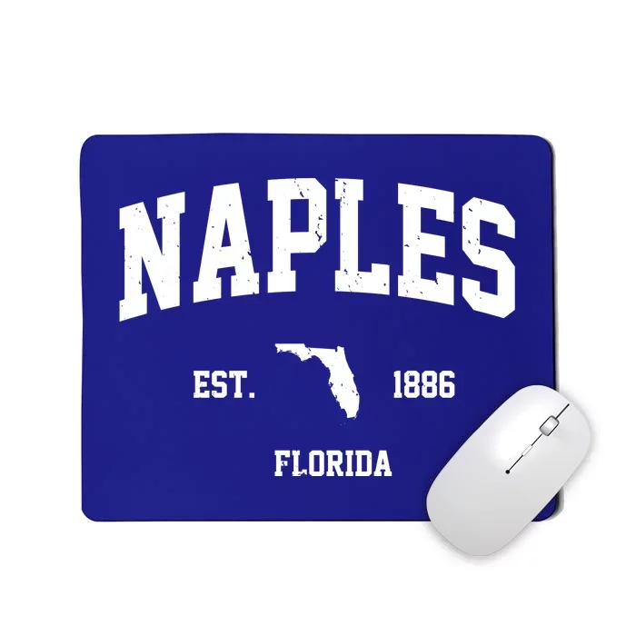 Naples Est 1886 Florida State Pride Retro Mousepad