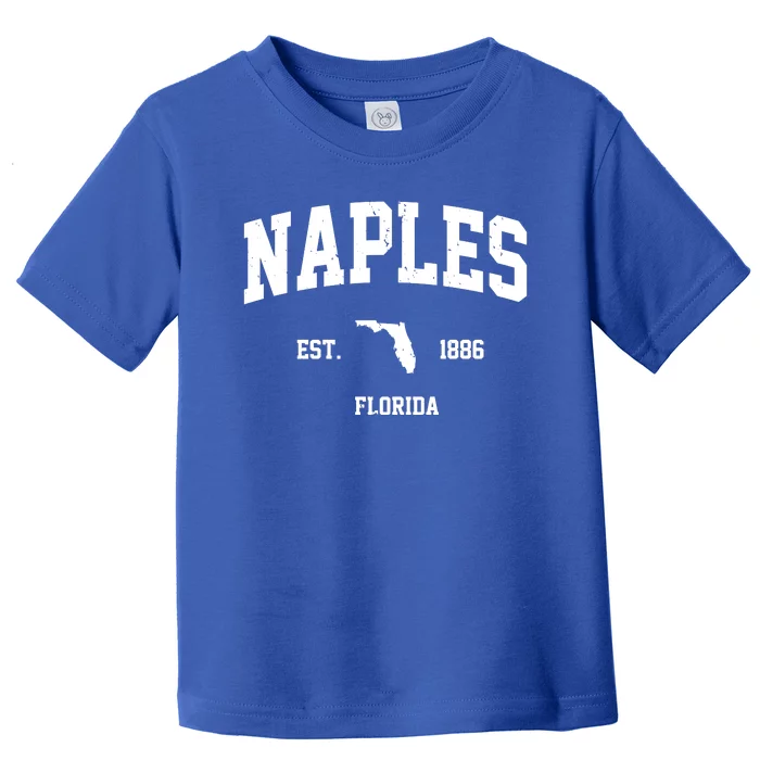 Naples Est 1886 Florida State Pride Retro Toddler T-Shirt