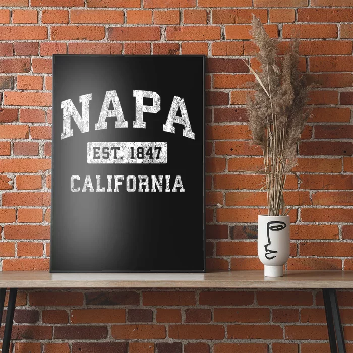 Napa Est 1847 California Ca Vintage Established Sports Design Poster