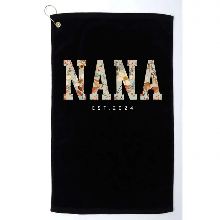 Nana Est 2024 Promoted To Nana Mothers Day Platinum Collection Golf Towel