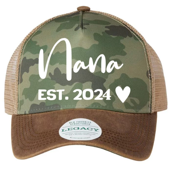 Nana Est. 2024 New Baby Legacy Tie Dye Trucker Hat