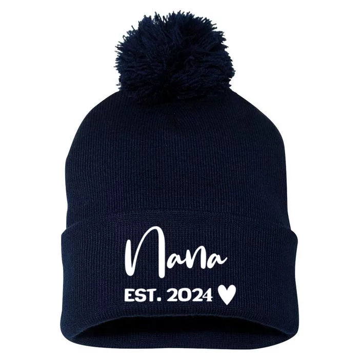 Nana Est. 2024 New Baby Pom Pom 12in Knit Beanie