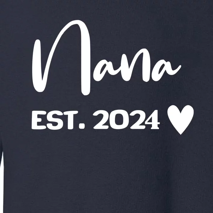 Nana Est. 2024 New Baby Toddler Sweatshirt