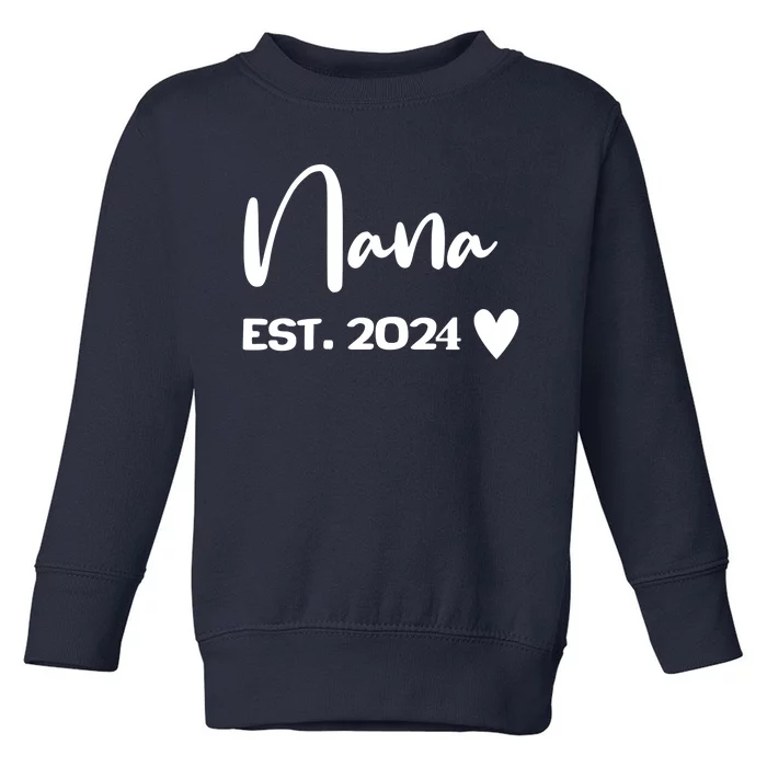 Nana Est. 2024 New Baby Toddler Sweatshirt