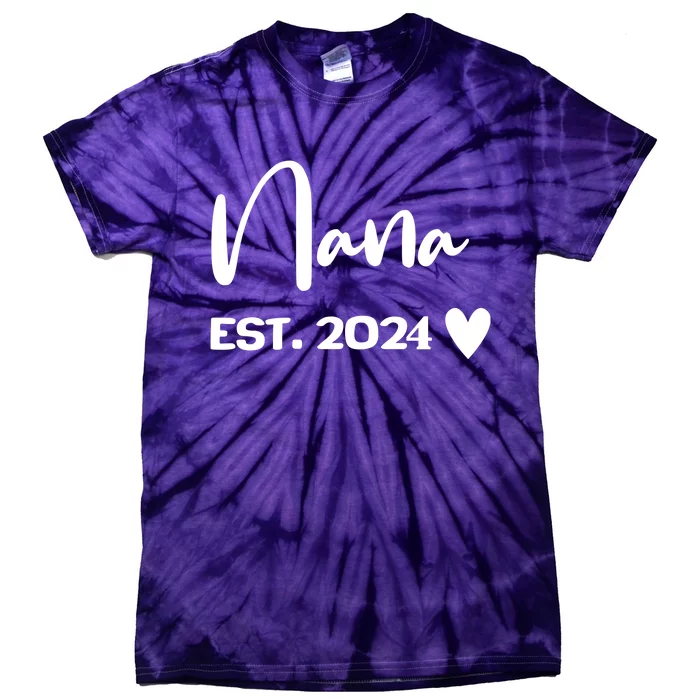 Nana Est. 2024 New Baby Tie-Dye T-Shirt