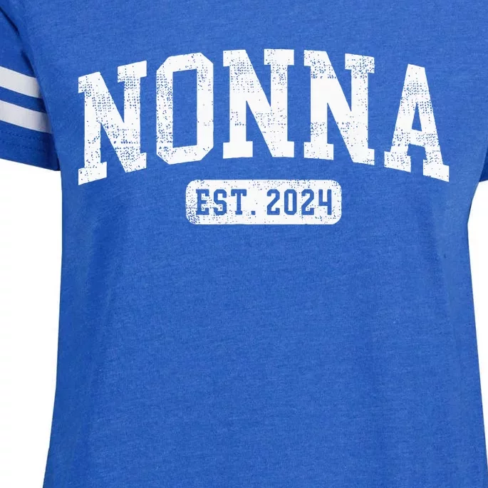 Nonna Est 2024 Promoted To Nonna Announcet Enza Ladies Jersey Football T-Shirt