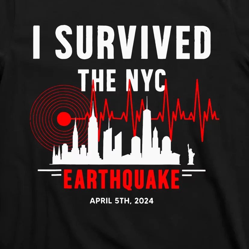 Nyc Earthquake 2024 New York City Earthquake I Survived T-Shirt