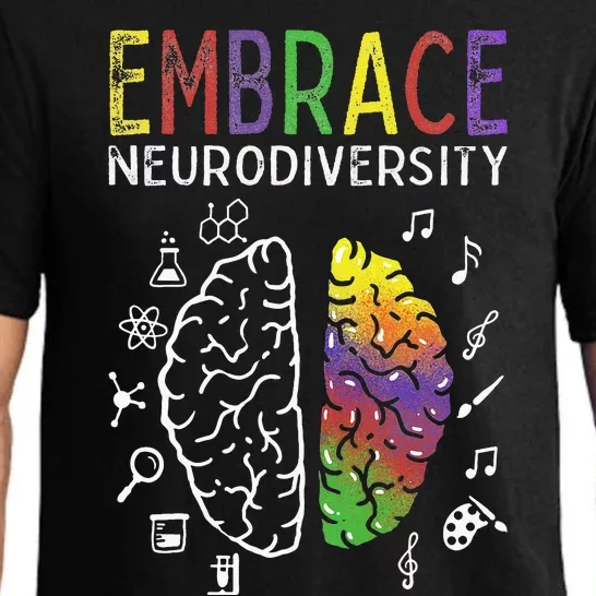 Neurodiversity Embrace ADHD Autism ASD Brain Pajama Set