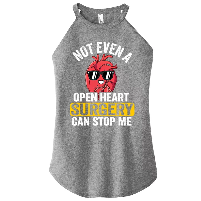 Not Even A Open Heart Surgery Can Stop Me Funny Gift Women’s Perfect Tri Rocker Tank