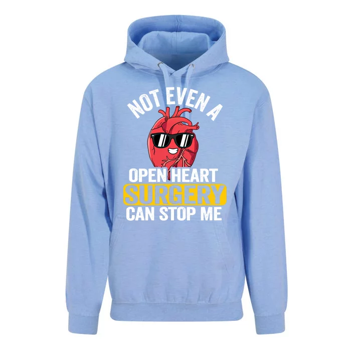 Not Even A Open Heart Surgery Can Stop Me Funny Gift Unisex Surf Hoodie