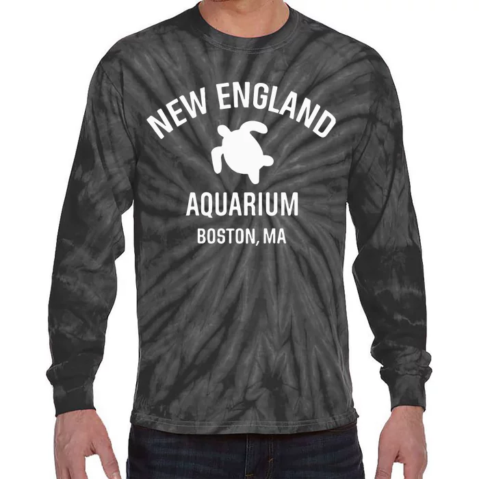 New England Aquarium Boston Ma Tie-Dye Long Sleeve Shirt